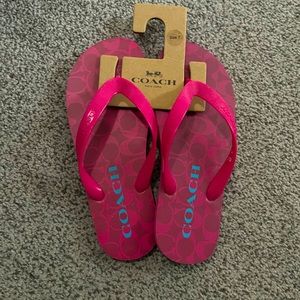 Coach flip flops